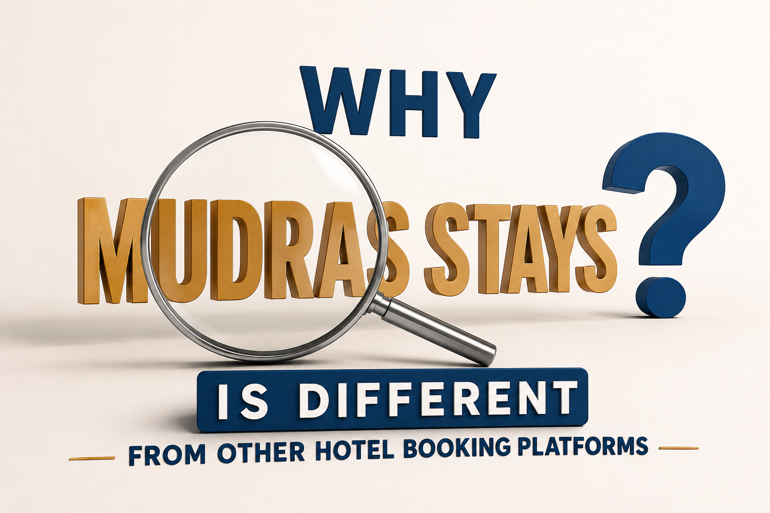 Why Mudras Stays is Different from Other Hotel Booking Platforms
