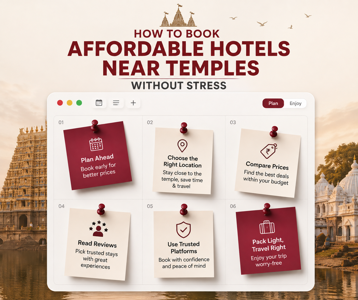 How to Book Affordable Hotels Near Temples Without Stress