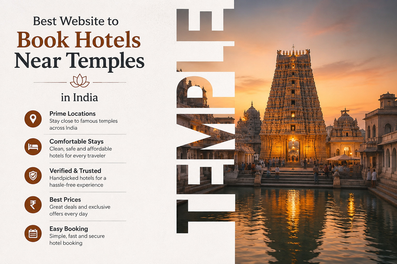 Best Website to Book Hotels Near Temples in India