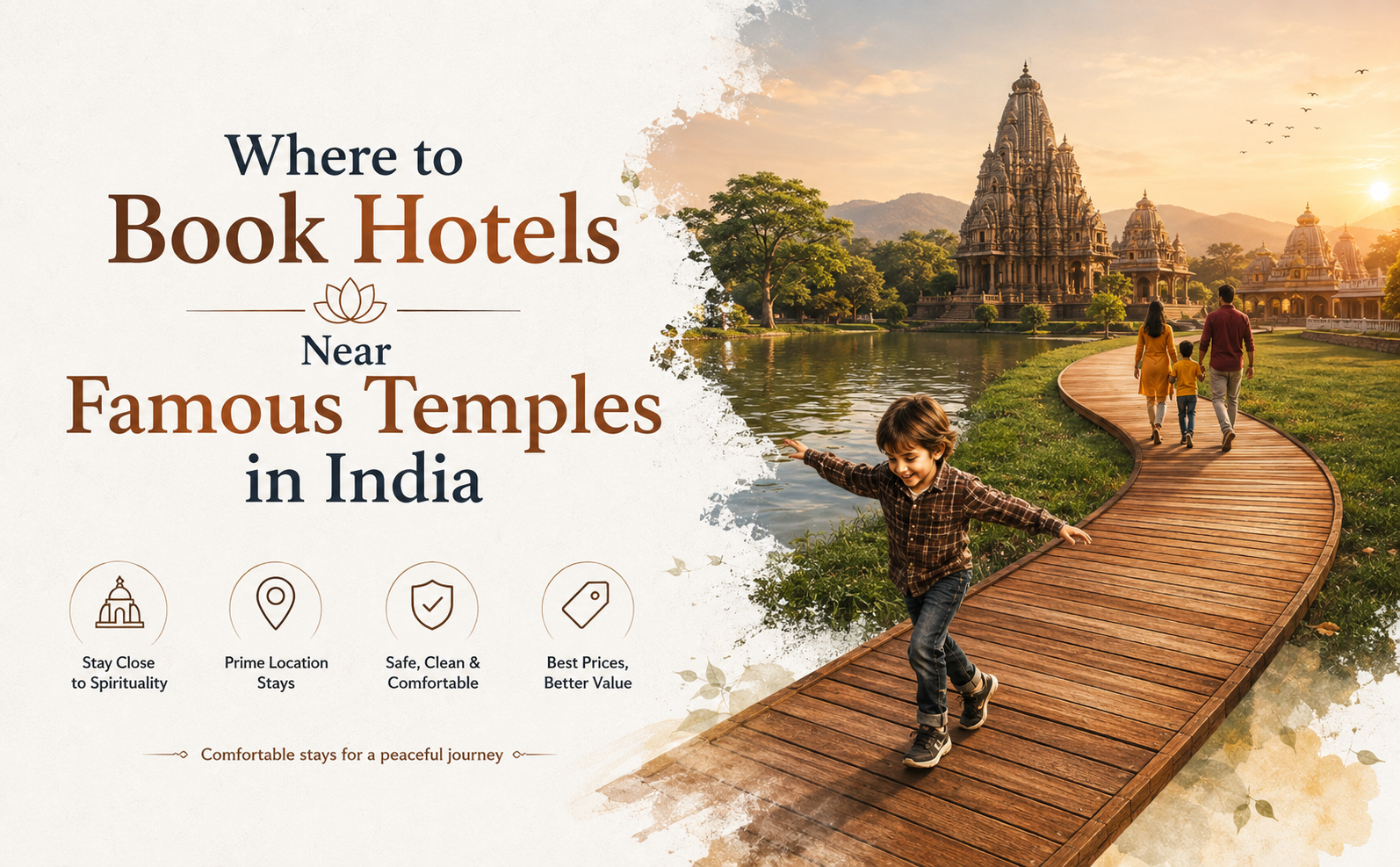 Where to Book Hotels Near Famous Temples in India