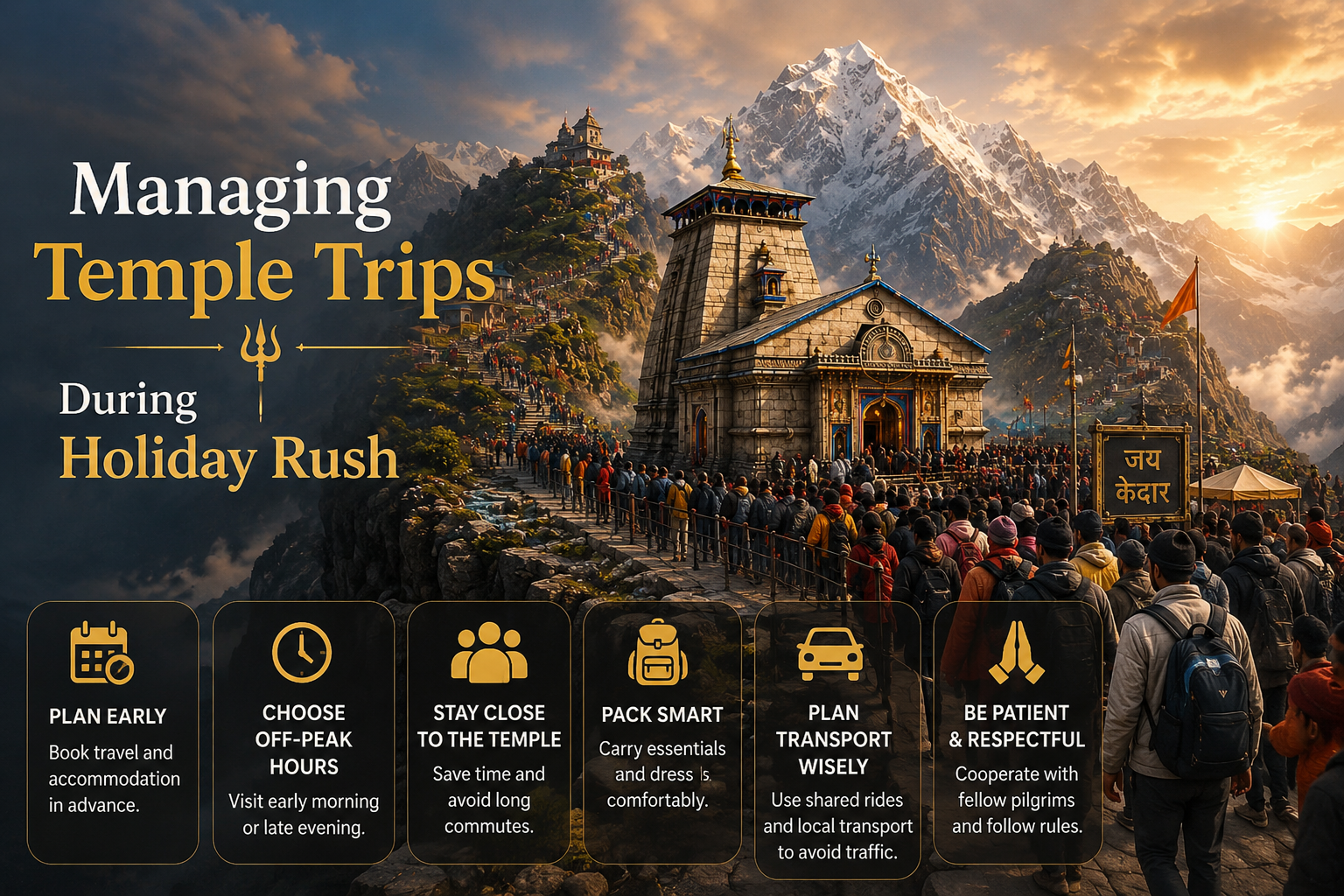 Managing Temple Trips During Holiday Rush