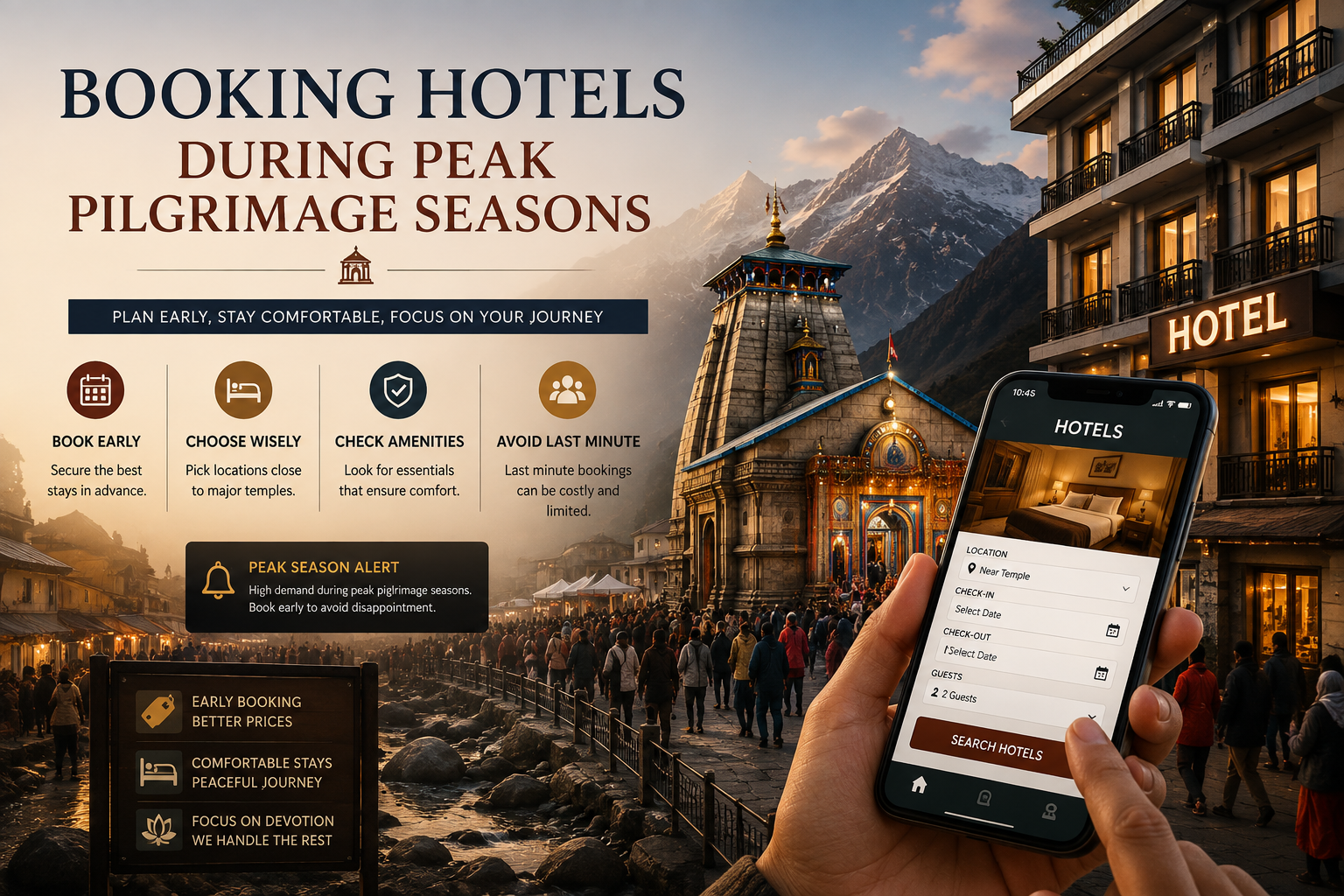 Booking Hotels During Peak Pilgrimage Seasons