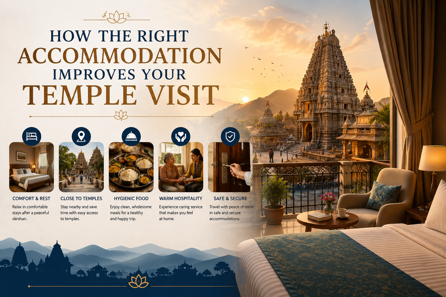 How the Right Accommodation Improves Your Temple Visit