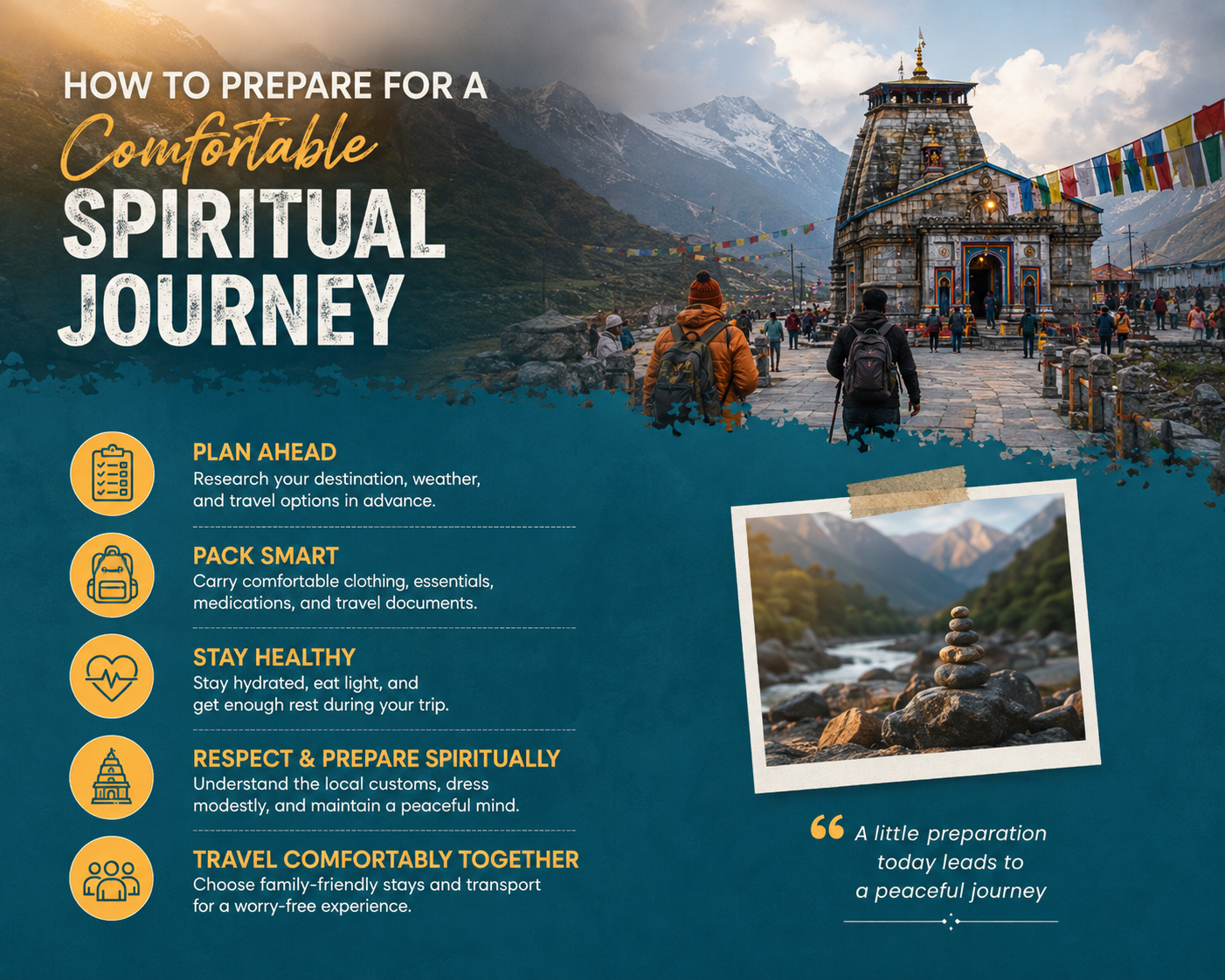 How to Prepare for a Comfortable Spiritual Journey