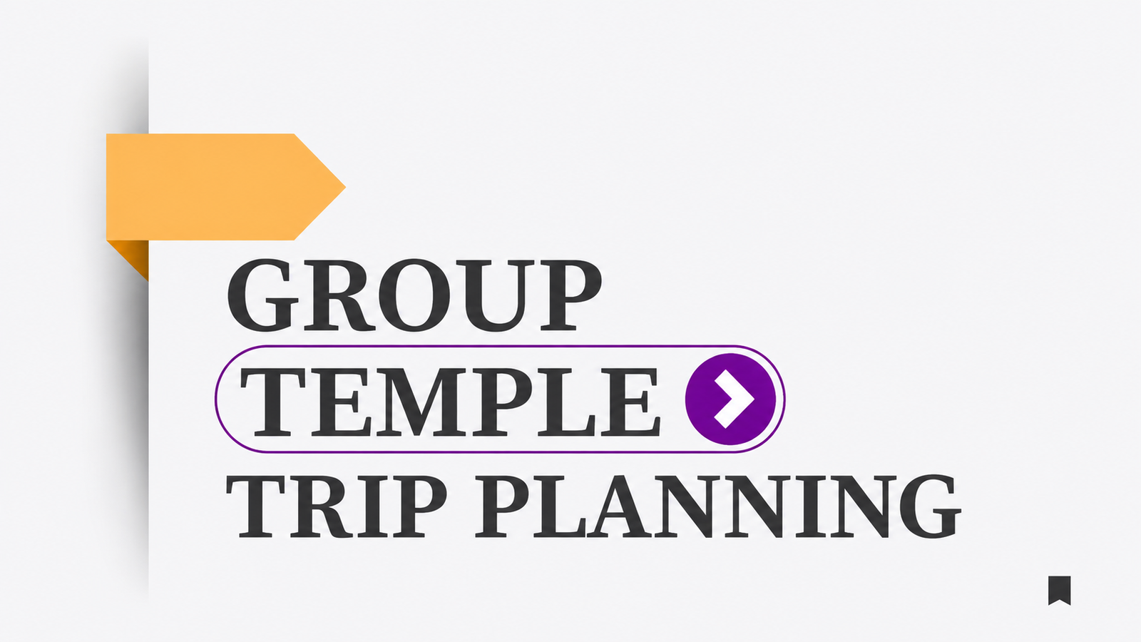 Planning Group Temple Trips Efficiently