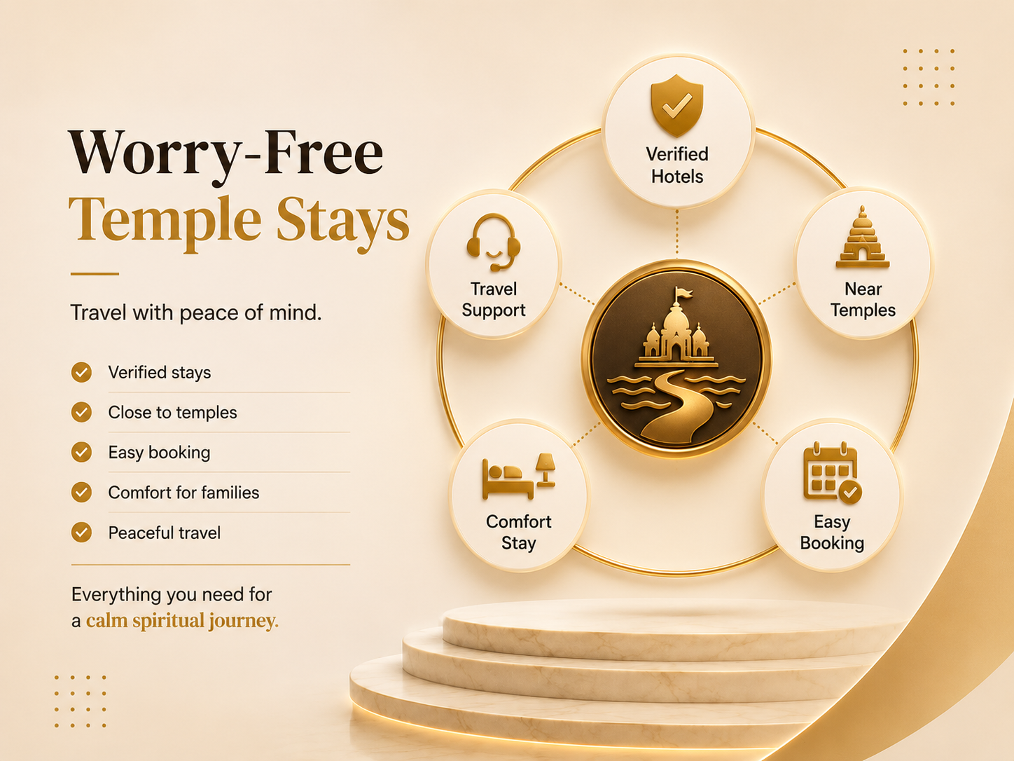 Experience Spiritual Travel Without Accommodation Worries