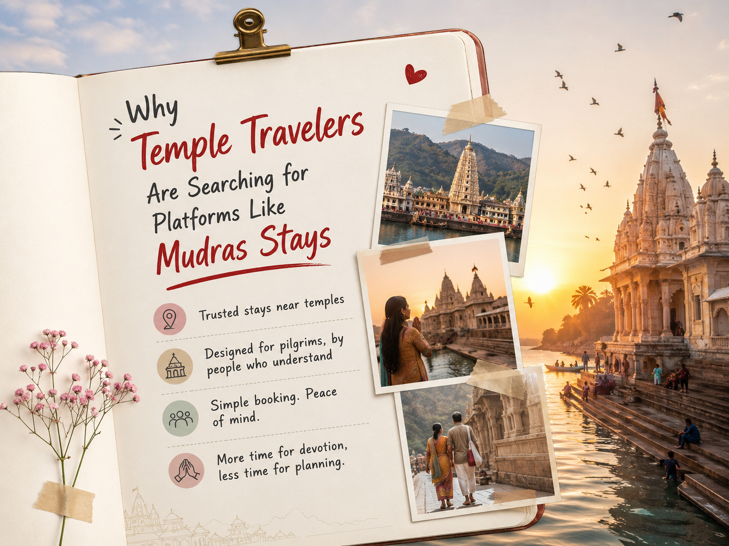 Why Temple Travelers Are Searching for Platforms Like Mudras Stays