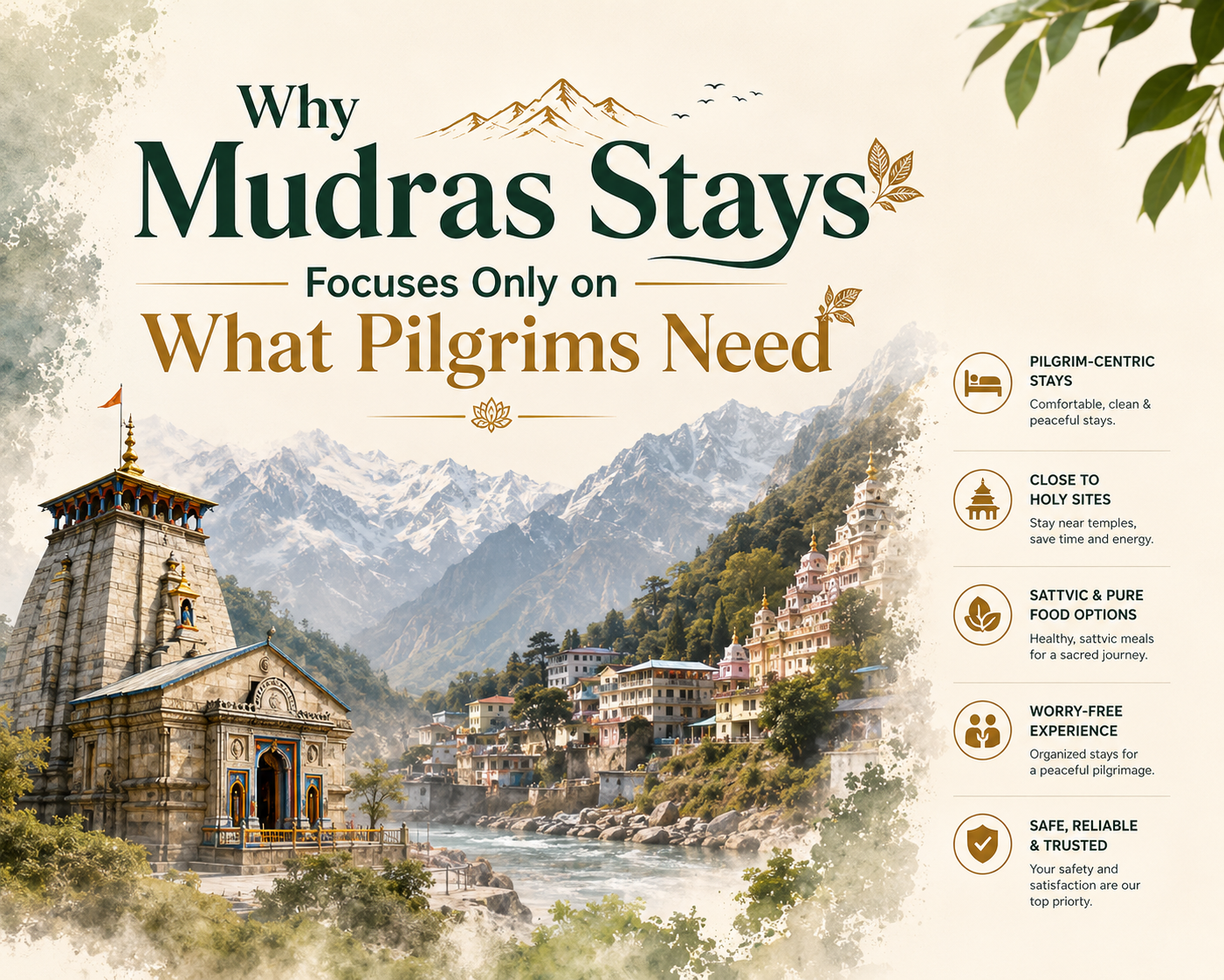 Why Mudras Stays Focuses Only on What Pilgrims Need