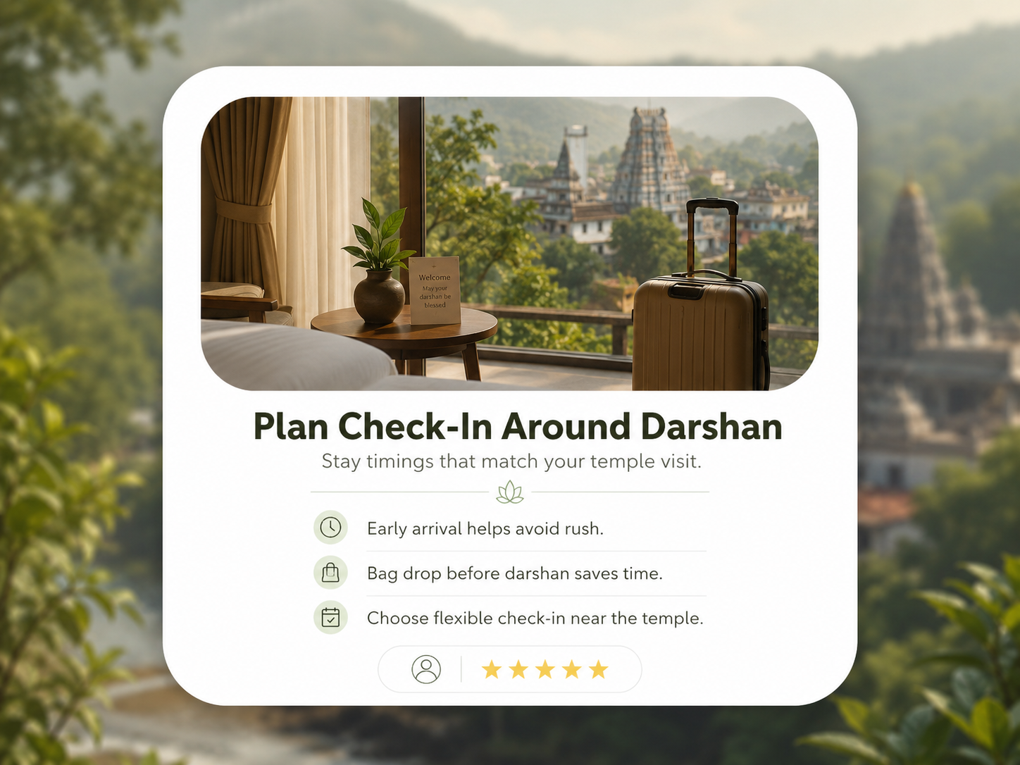 How to Plan Hotel Check-In Around Temple Darshan Timings