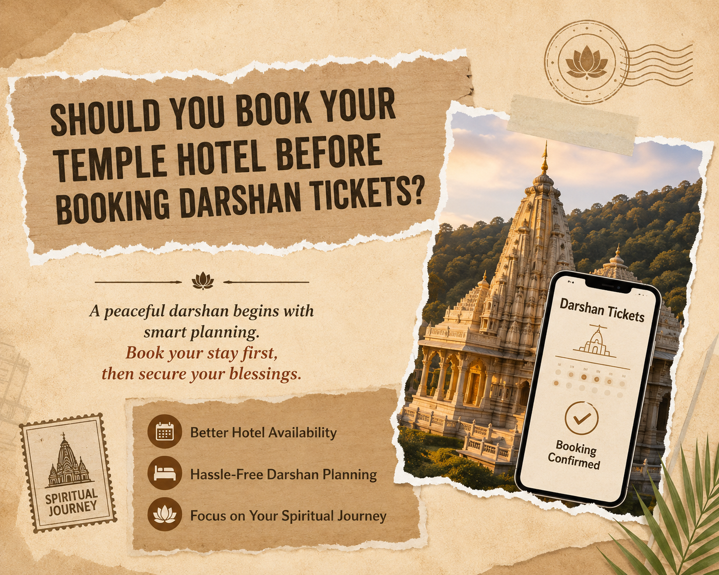 Should You Book Your Temple Hotel Before Booking Darshan Tickets?