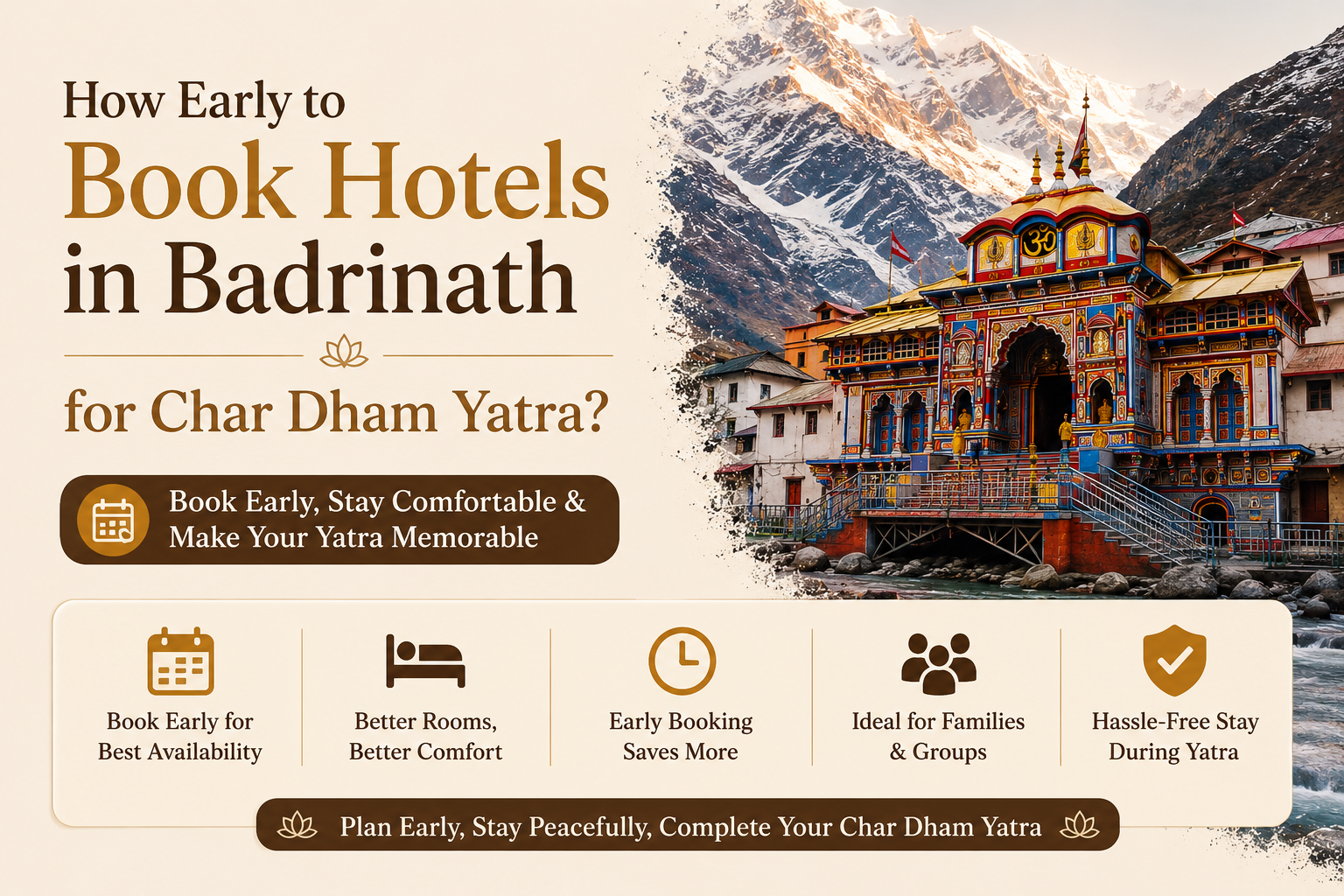 How to Find Comfortable Rooms in Badrinath During Char Dham Yatra