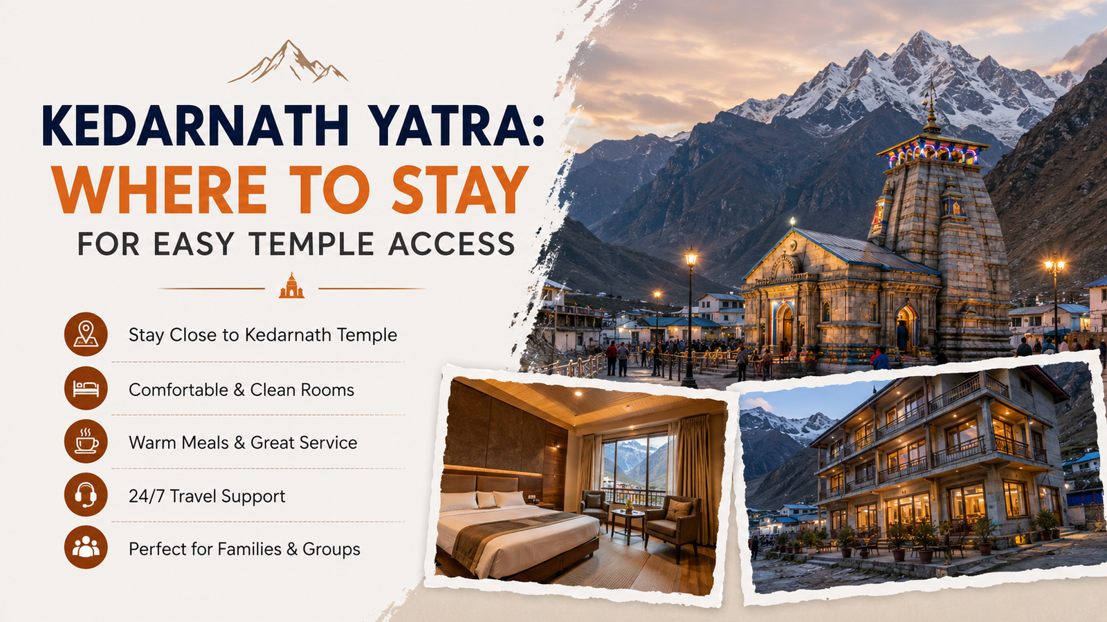 Kedarnath Yatra Where to Stay for Easy Temple Access