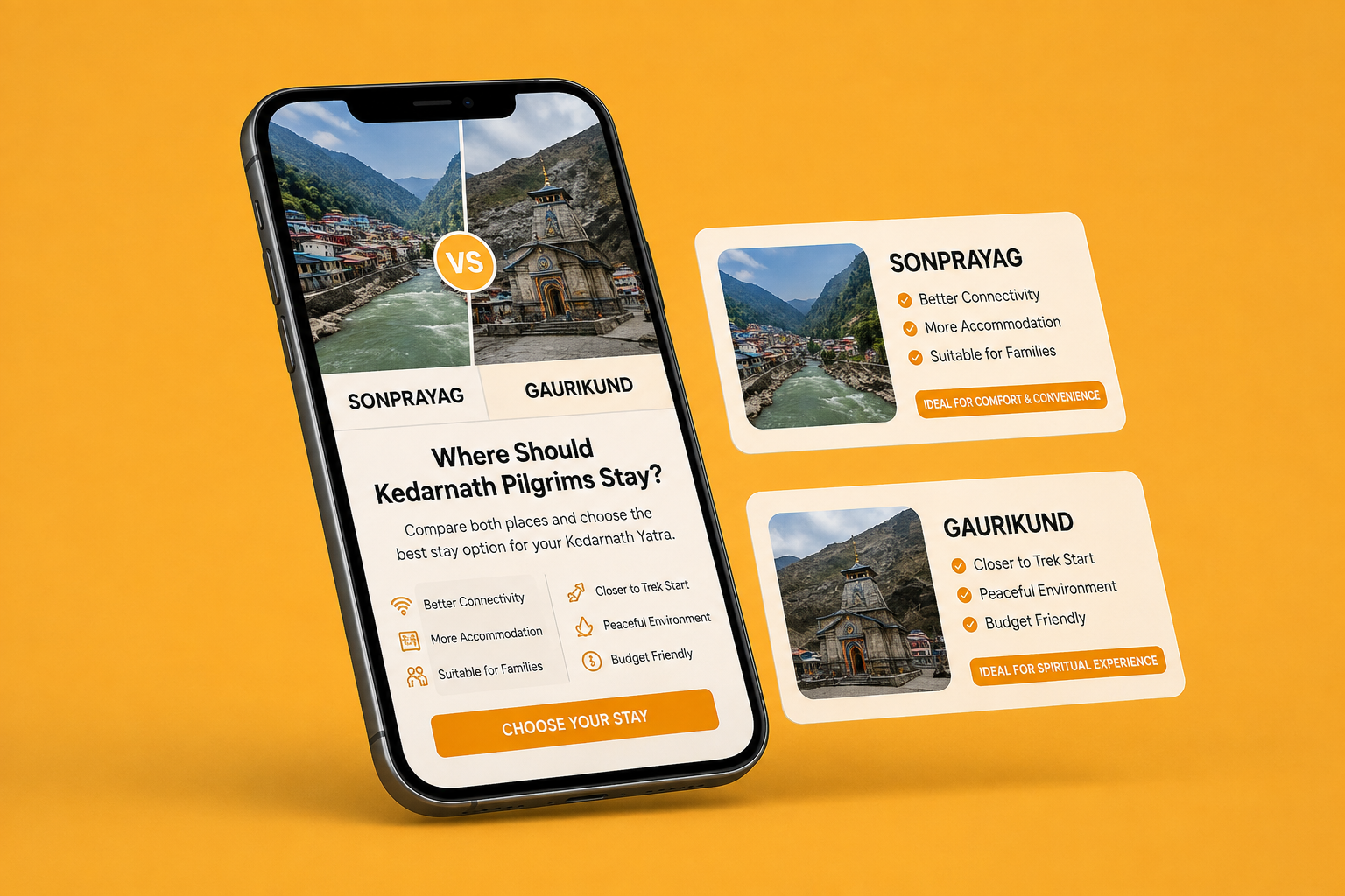 Sonprayag vs Gaurikund Where Should Kedarnath Pilgrims Stay