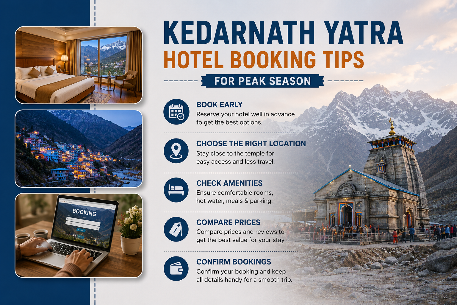 Kedarnath Yatra Hotel Booking Tips for Peak Season