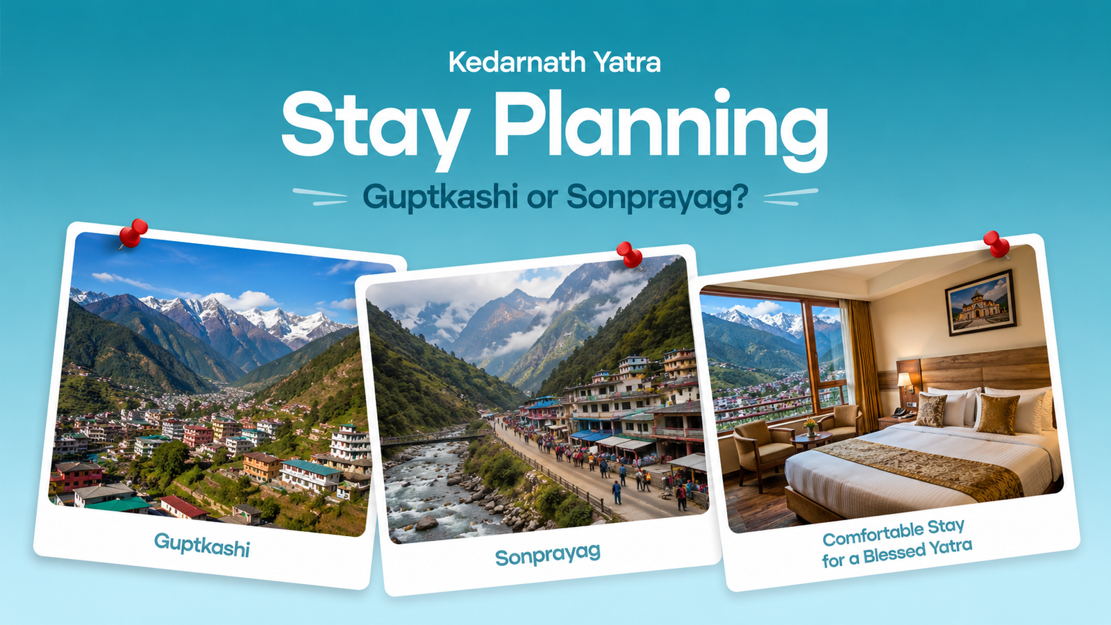 Kedarnath Yatra Stay Planning Guptkashi or Sonprayag?
