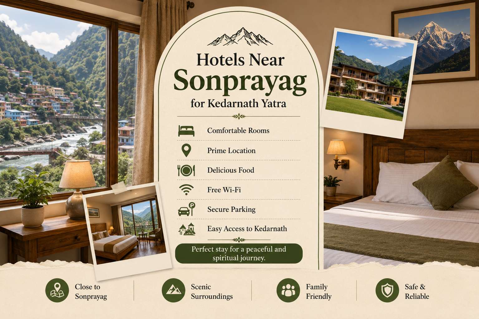 Hotels Near Sonprayag for Kedarnath Yatra