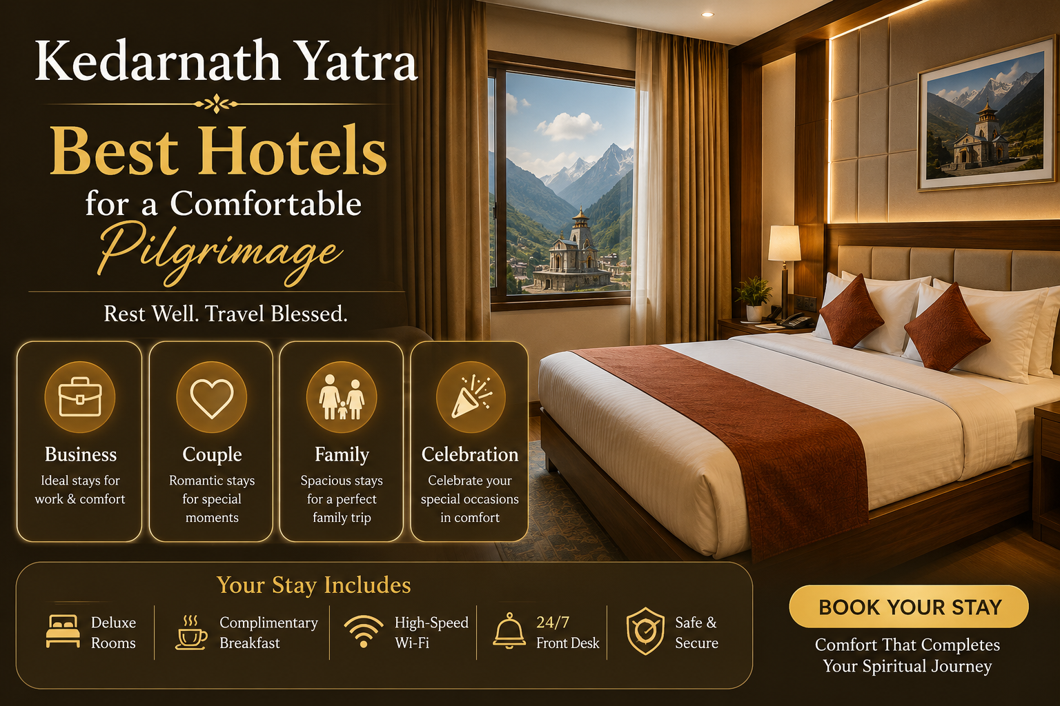 Kedarnath Yatra Best Hotels for a Comfortable Pilgrimage