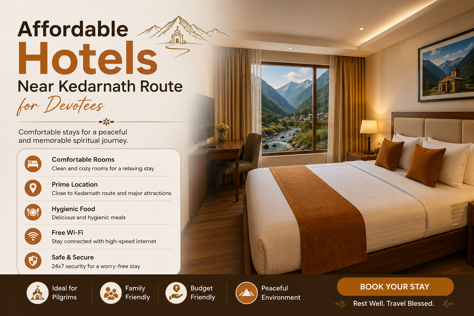 Affordable Hotels Near Kedarnath Route for Devotees