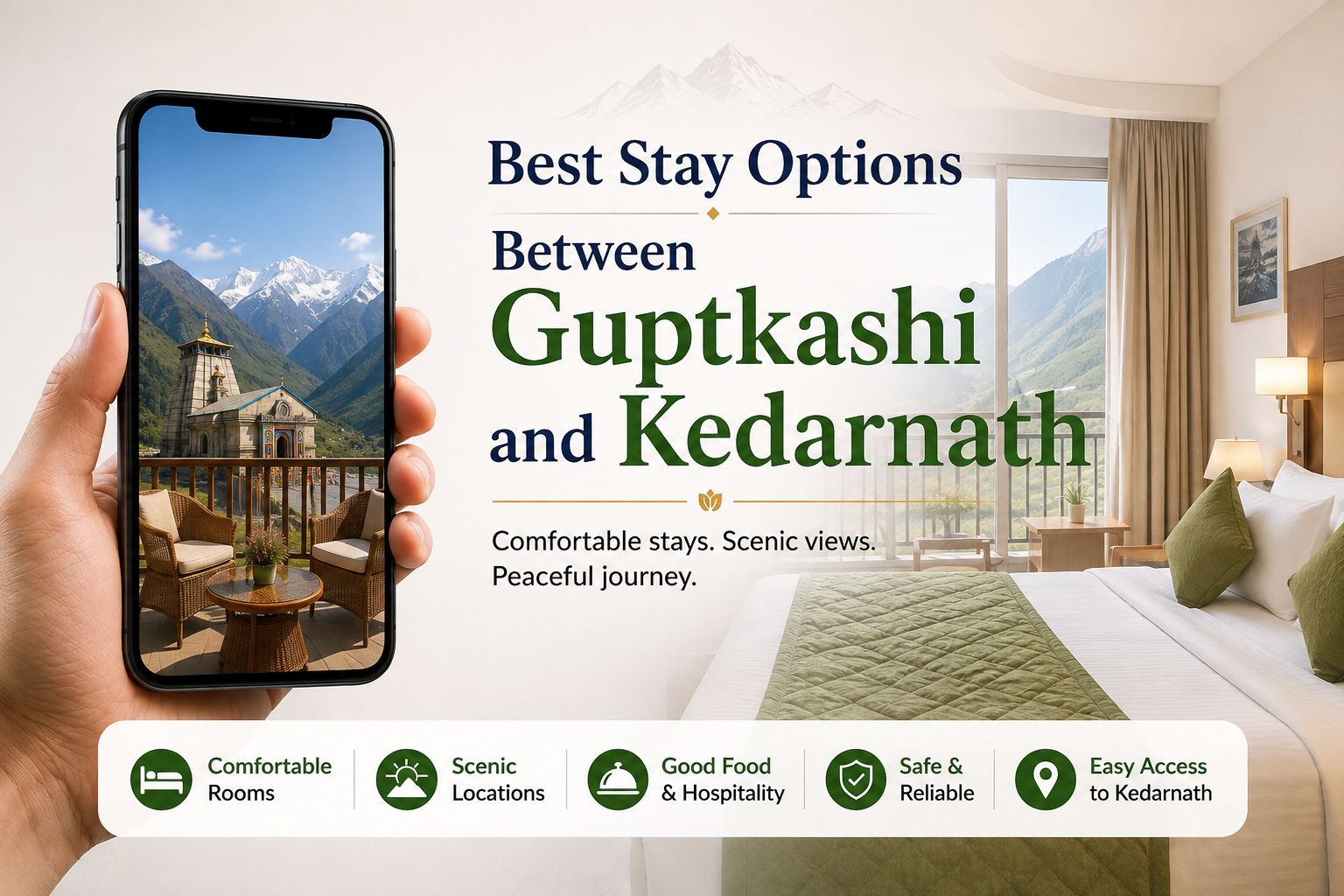 Best Stay Options Between Guptkashi and Kedarnath