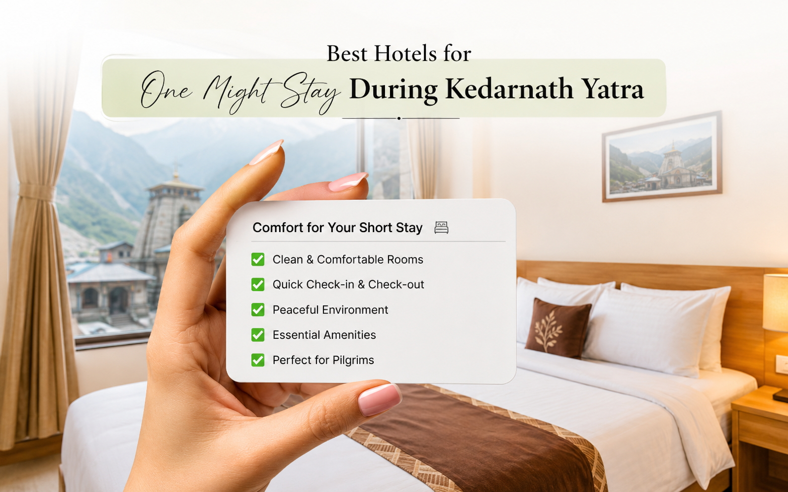 Best Hotels for One Night Stay During Kedarnath Yatra