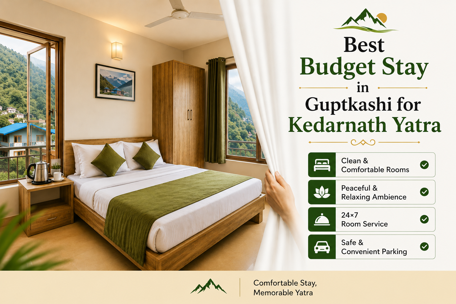 Best Budget Stay in Guptkashi for Kedarnath Yatra