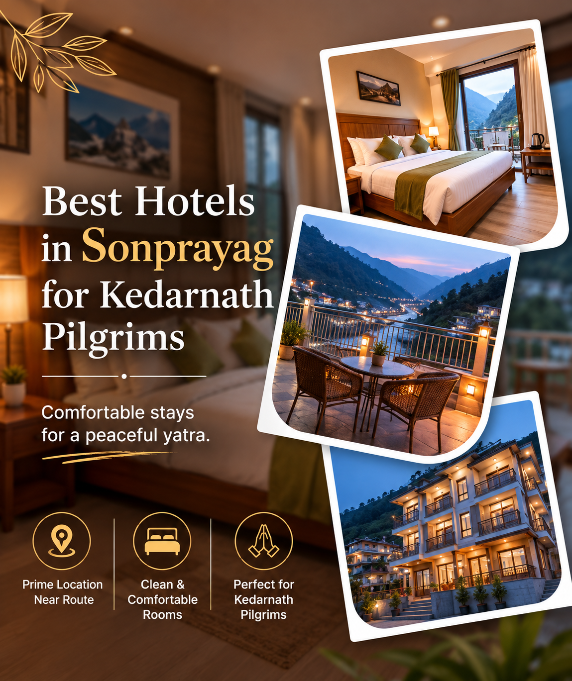 Best Hotels in Sonprayag for Kedarnath Pilgrims
