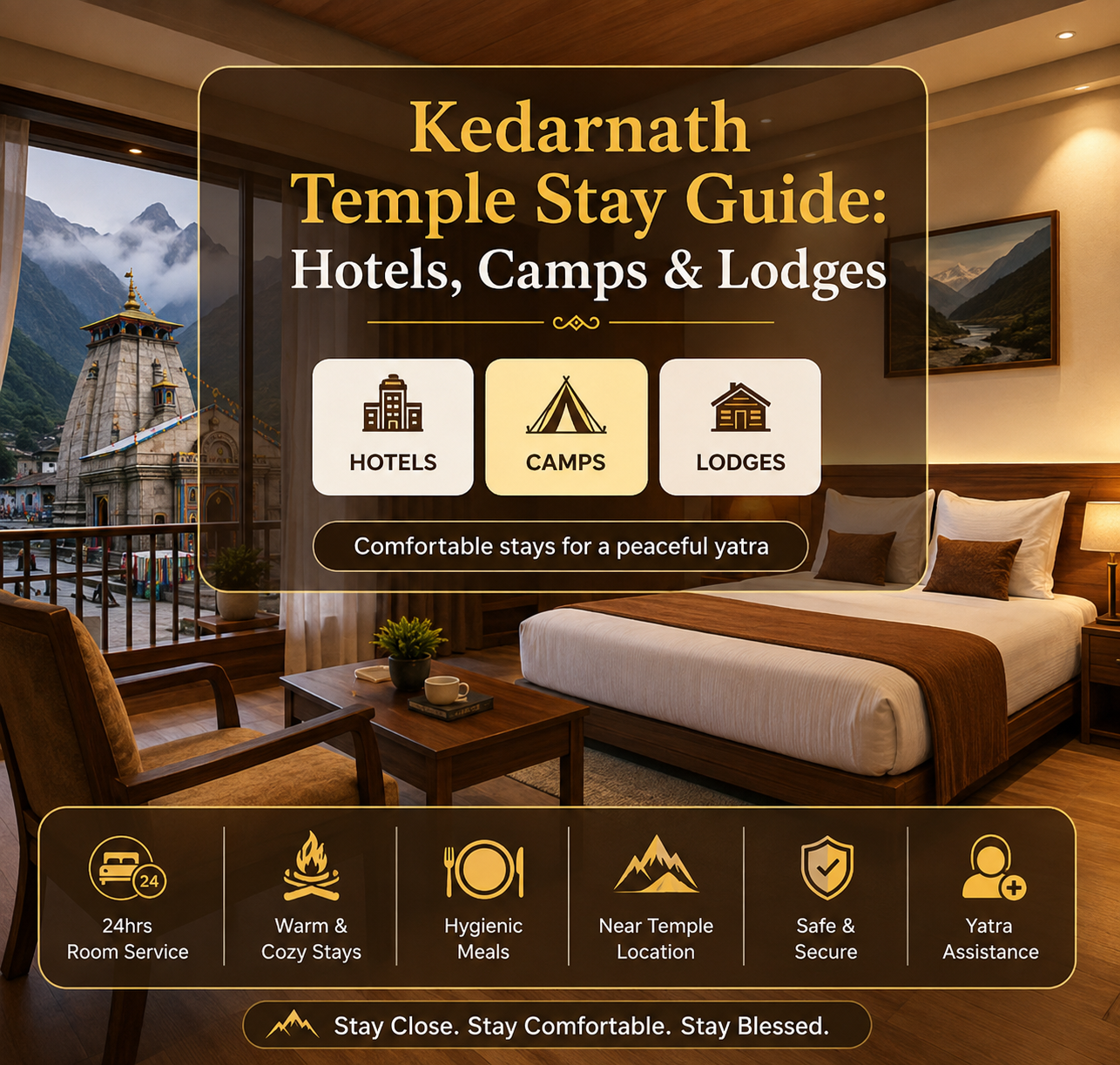 Kedarnath Temple Stay Guide: Hotels, Camps & Lodges
