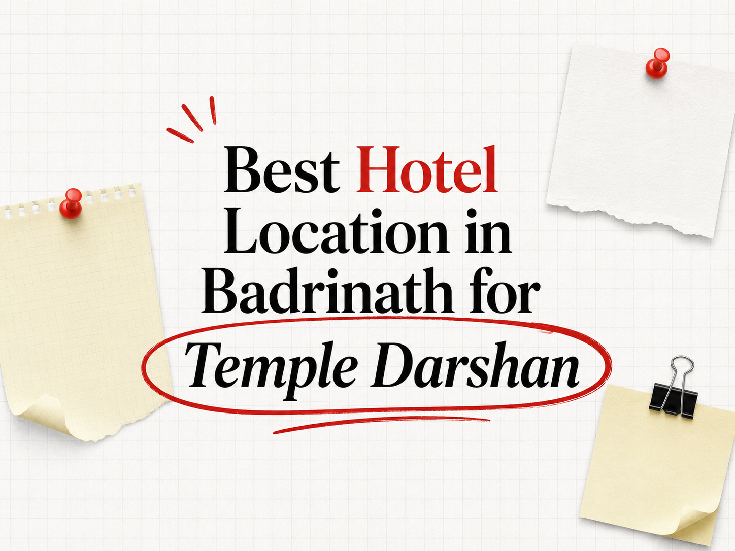 Best Hotel Location in Badrinath for Temple Darshan