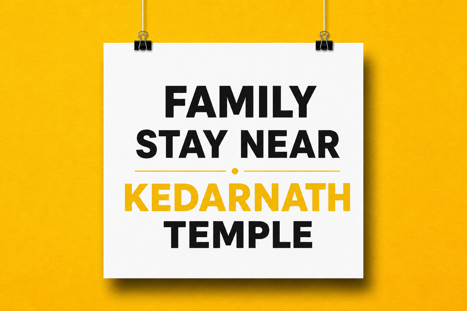 Family Stay Near Kedarnath Temple