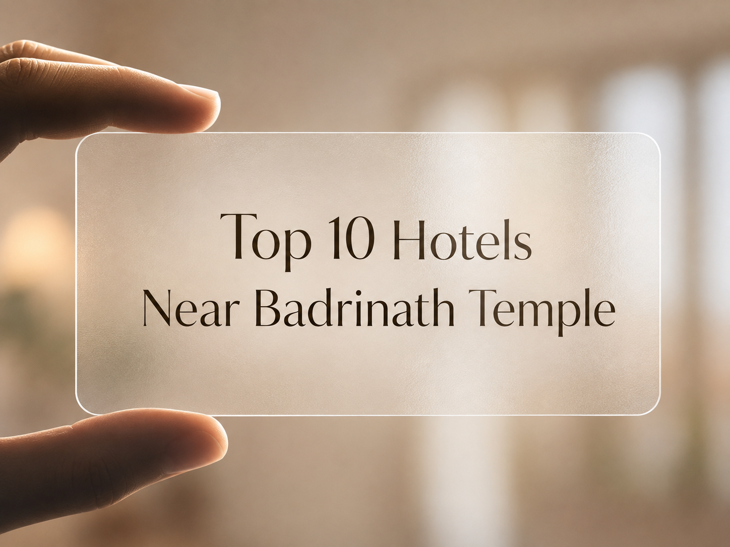 Top 10 Hotels Near Badrinath Temple