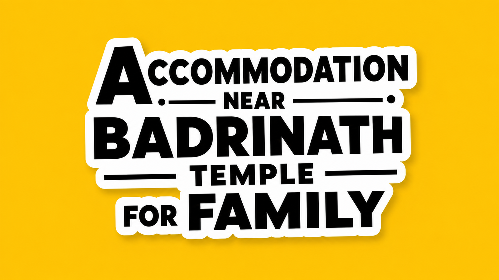 Accommodation Near Badrinath Temple for Family