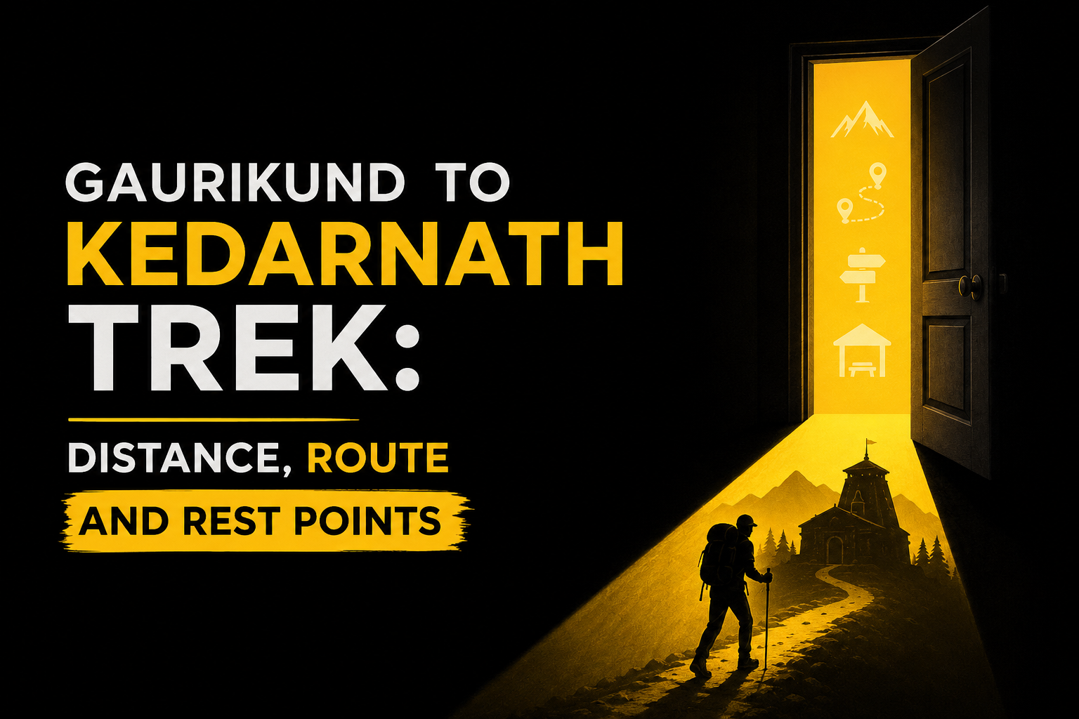 Gaurikund to Kedarnath Trek: Distance, Route and Rest Points