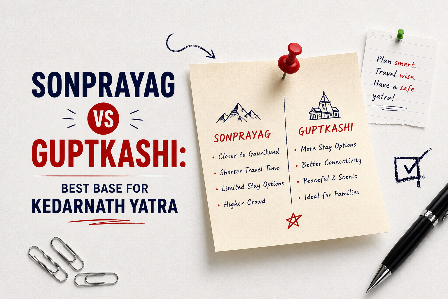 Sonprayag vs Guptkashi: Best Base for Kedarnath Yatra
