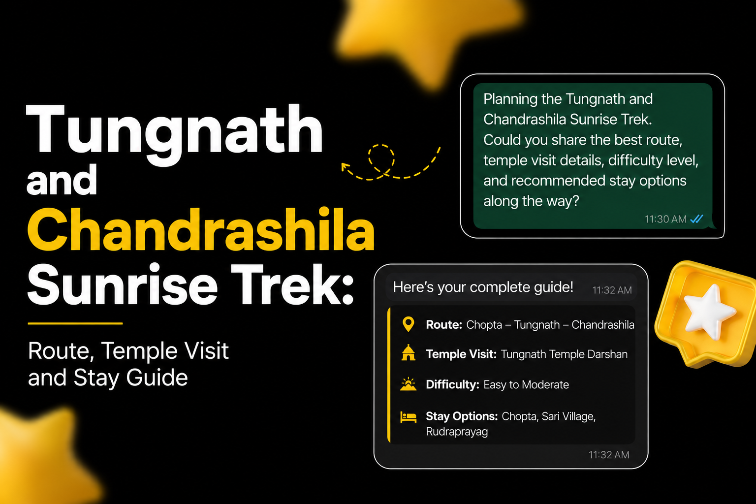 Tungnath and Chandrashila Sunrise Trek: Route, Temple Visit and Stay Guide