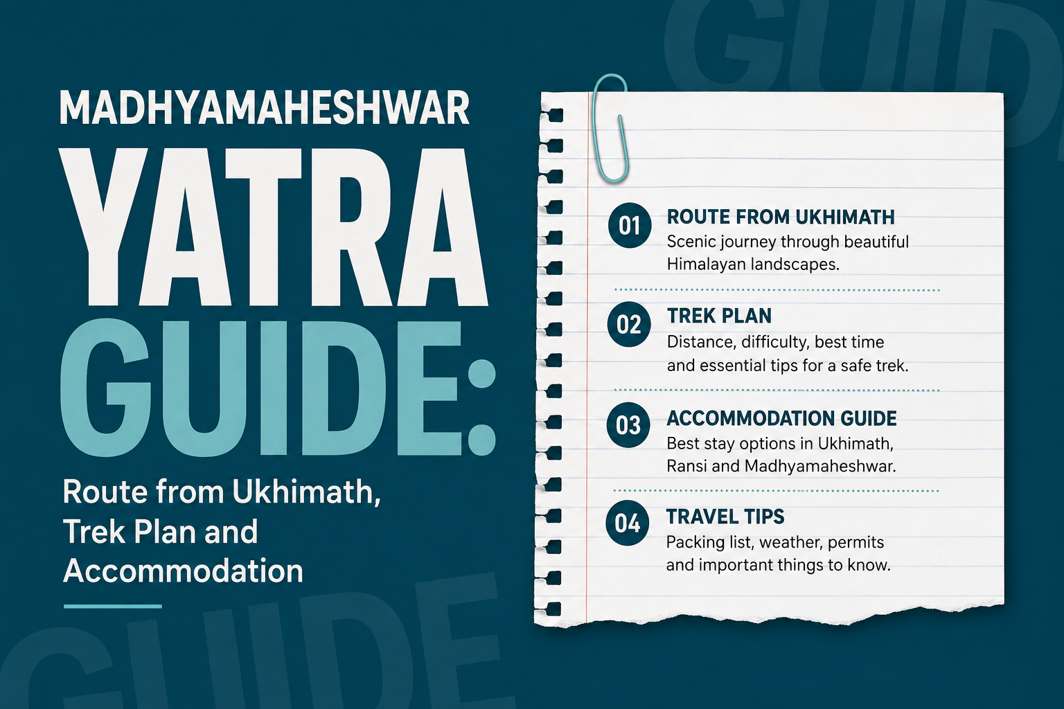 Madhyamaheshwar Yatra Guide: Route from Ukhimath, Trek Plan and Accommodation
