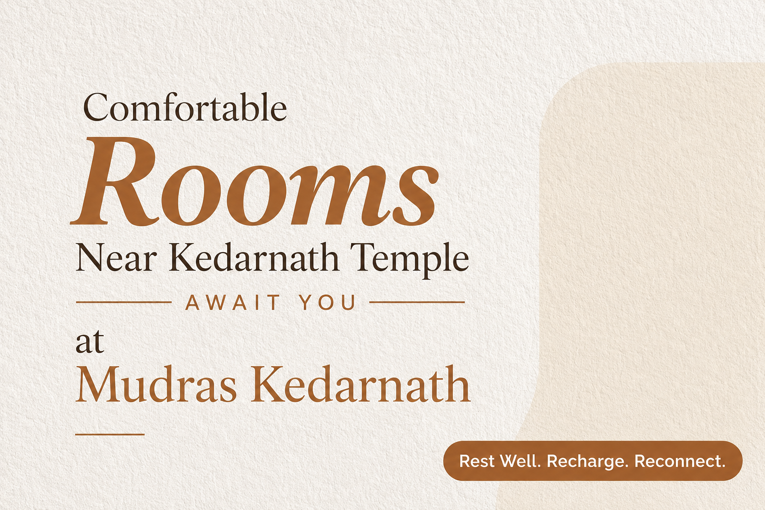 Comfortable Rooms Near Kedarnath Temple Await You at Mudras Kedarnath