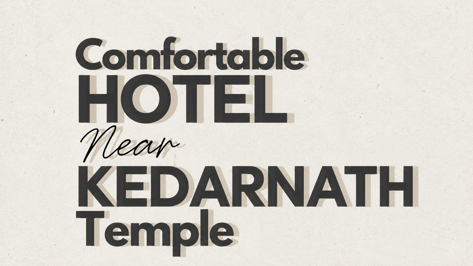 Mudras Kedarnath: Comfortable Hotel Near Kedarnath Temple