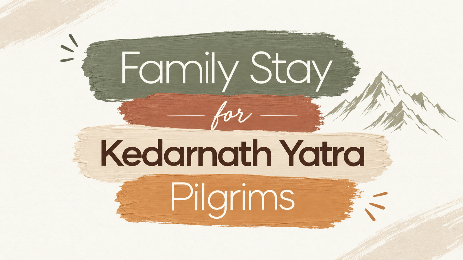 Mudras Kedarnath: Family Stay for Kedarnath Yatra Pilgrim