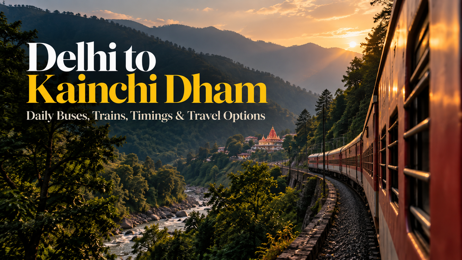 Delhi to Kainchi Dham: Daily Buses, Trains, Timings & Travel Options