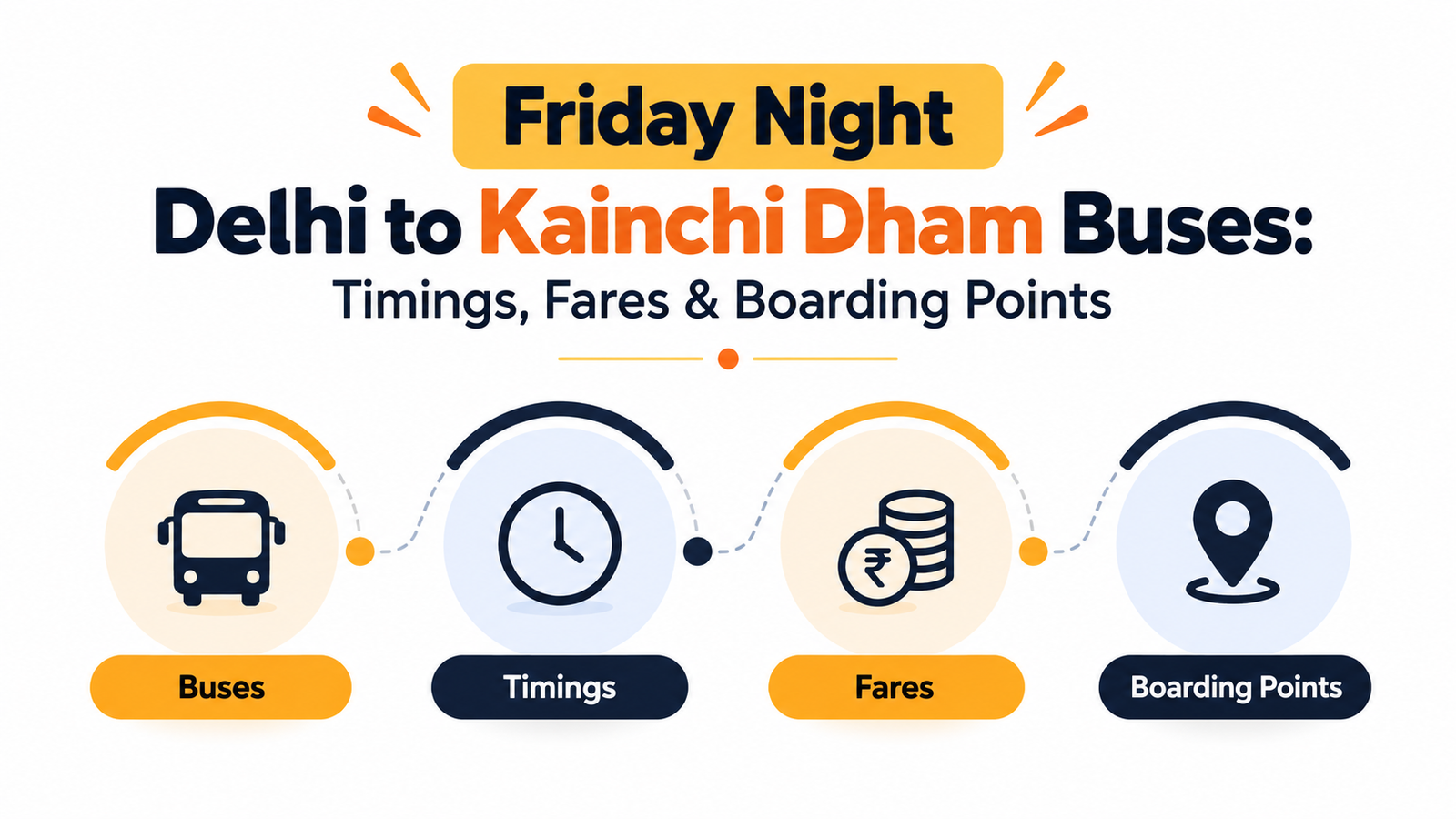 Friday Night Delhi to Kainchi Dham Buses: Timings, Fares & Boarding Points