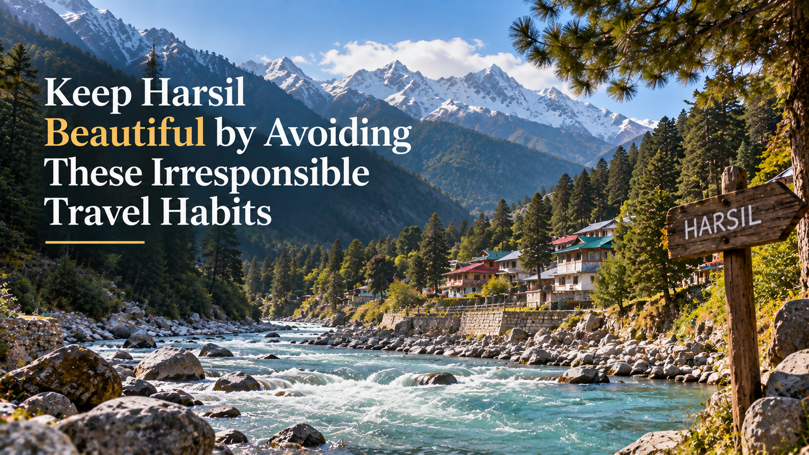 Keep Harsil Beautiful by Avoiding These Irresponsible Travel Habits