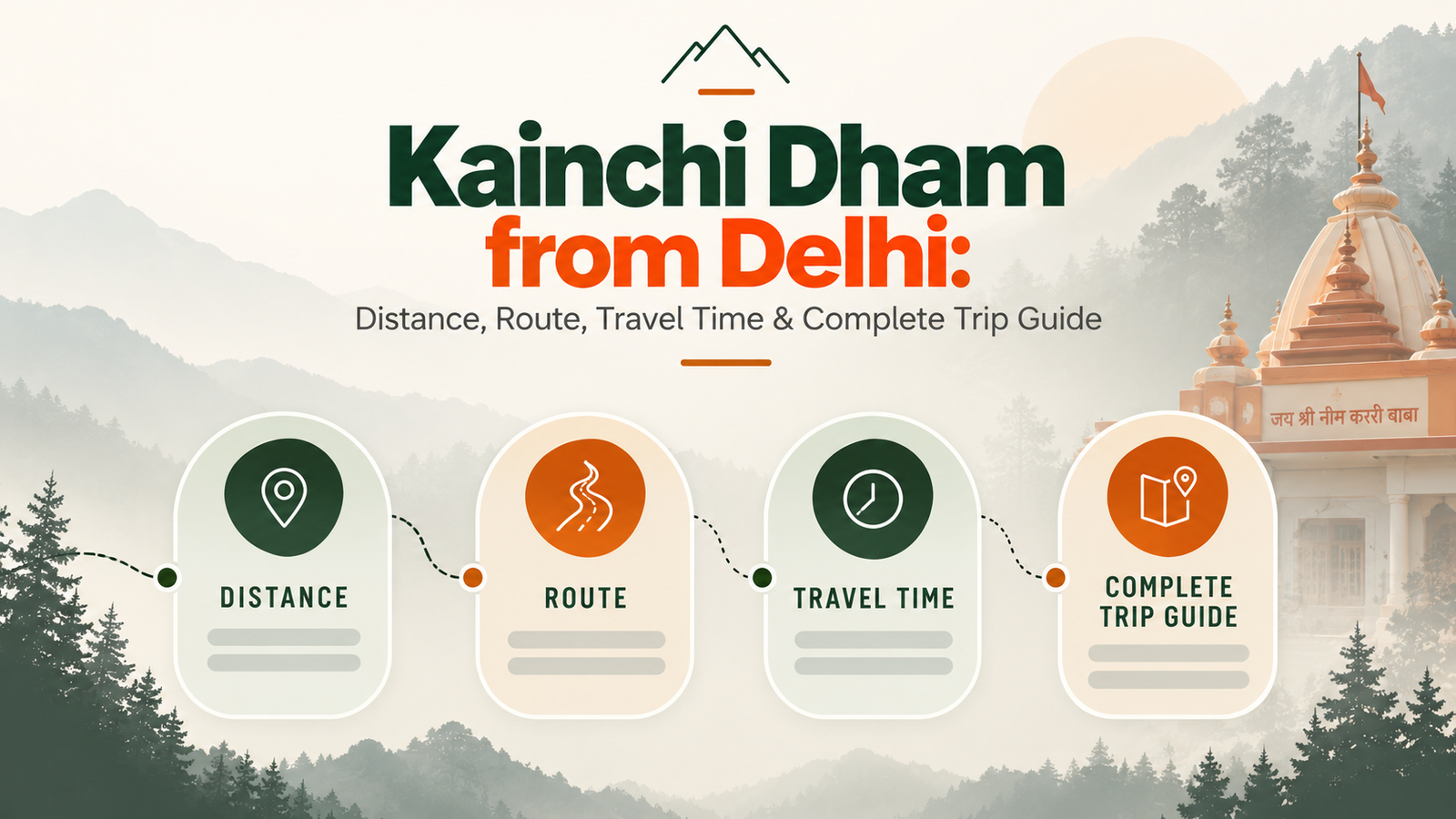 Kainchi Dham from Delhi: Distance, Route, Travel Time & Complete Trip Guide