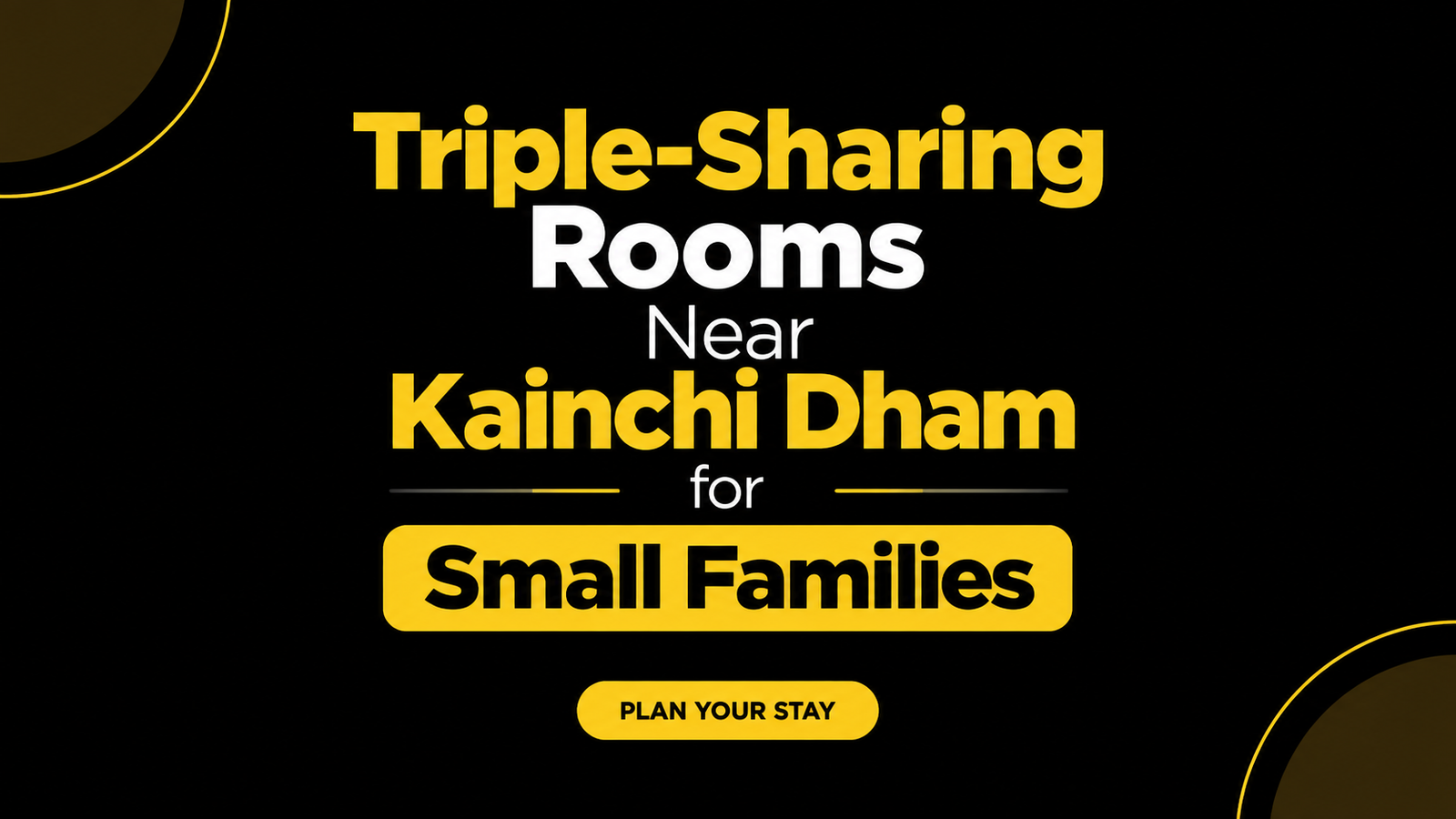 Triple-Sharing Rooms Near Kainchi Dham for Small Families