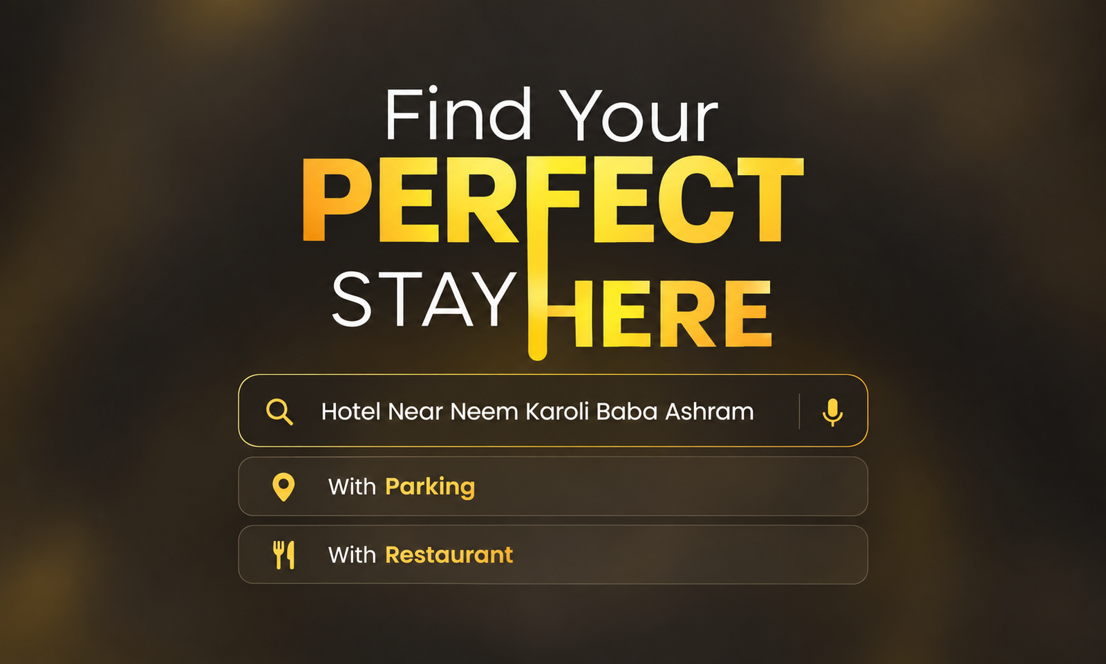 Hotel Near Neem Karoli Baba Ashram with Parking and Restaurant