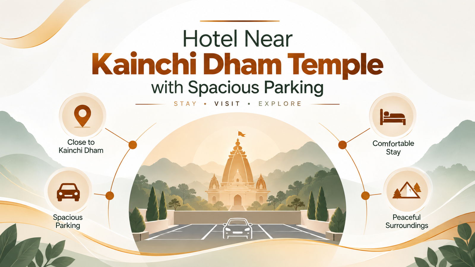 Hotel Near Kainchi Dham Temple with Spacious Parking