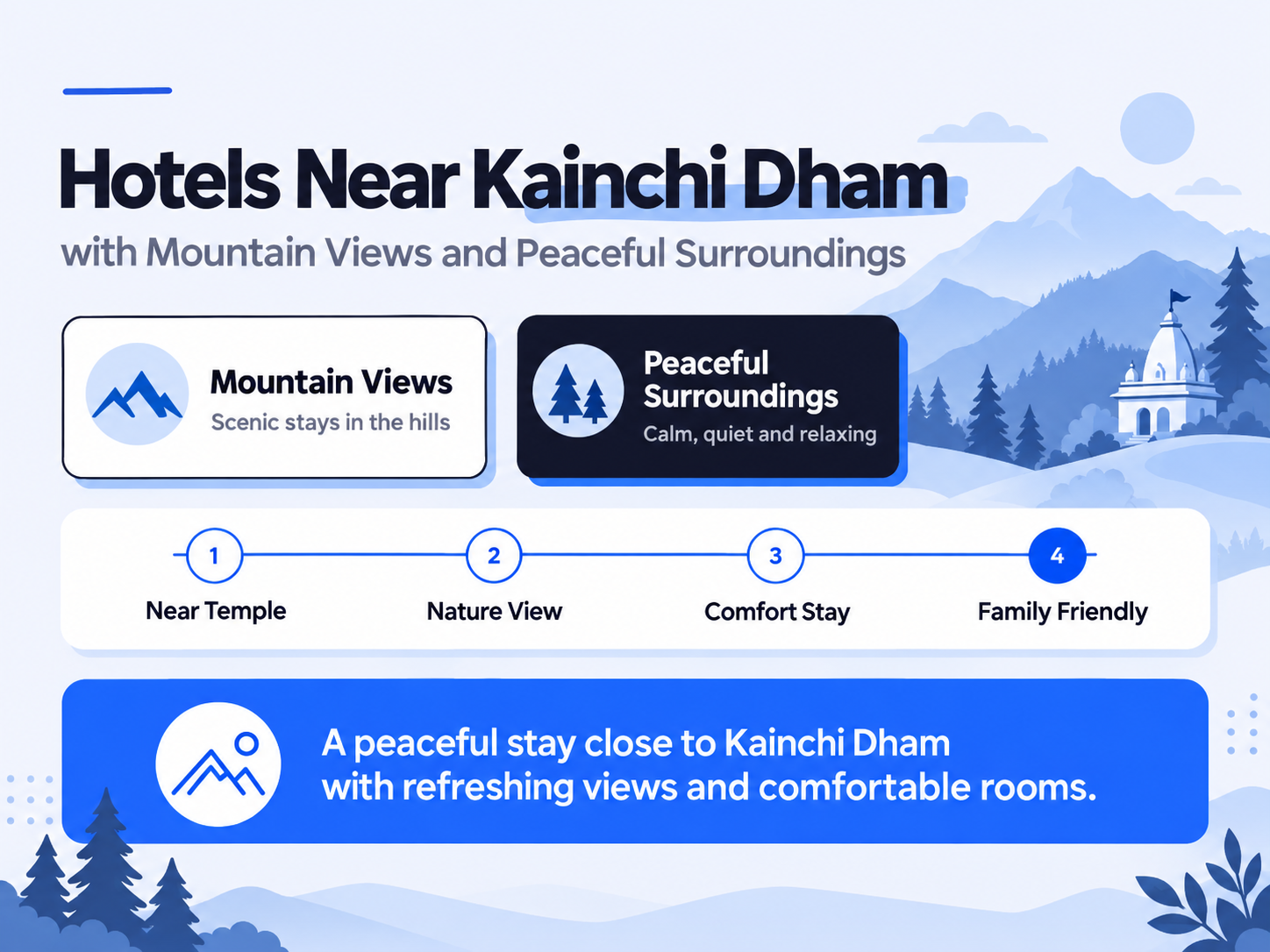 Hotels Near Kainchi Dham with Mountain Views and Peaceful Surroundings