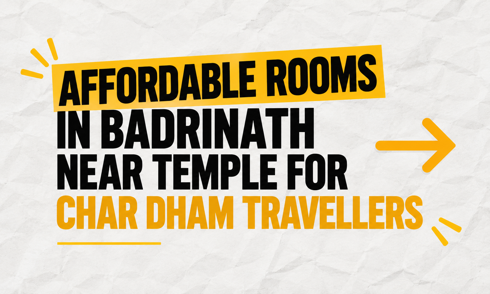 Affordable Rooms in Badrinath Near Temple for Char Dham Travellers