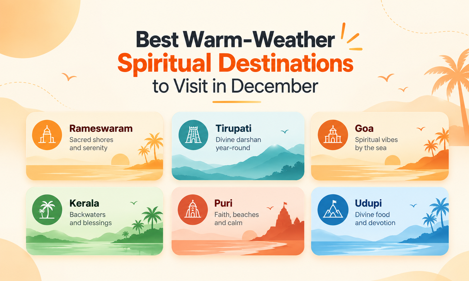 Best Warm-Weather Spiritual Destinations to Visit in December