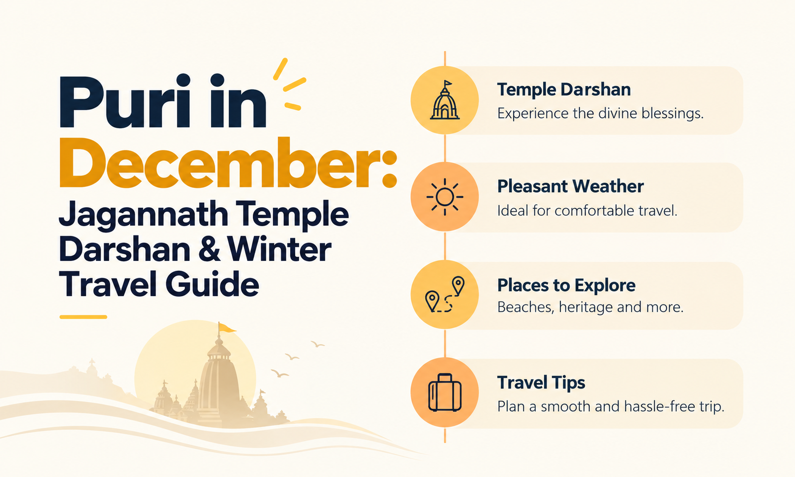 Puri in December: Jagannath Temple Darshan & Winter Travel Guide