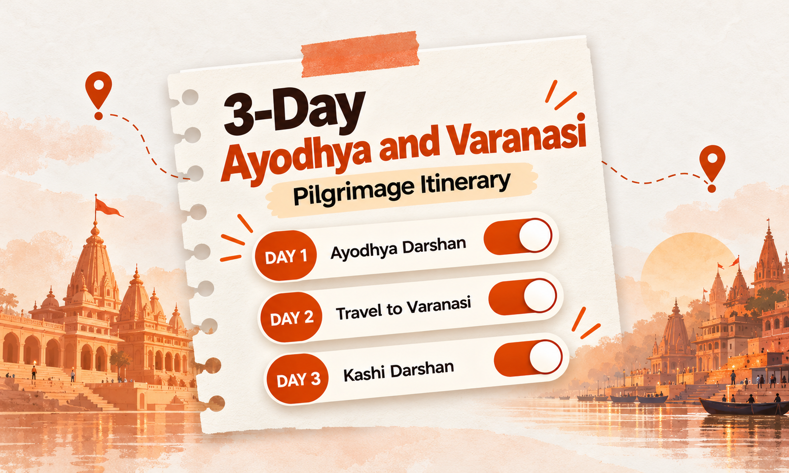 3-Day Ayodhya and Varanasi Pilgrimage Itinerary